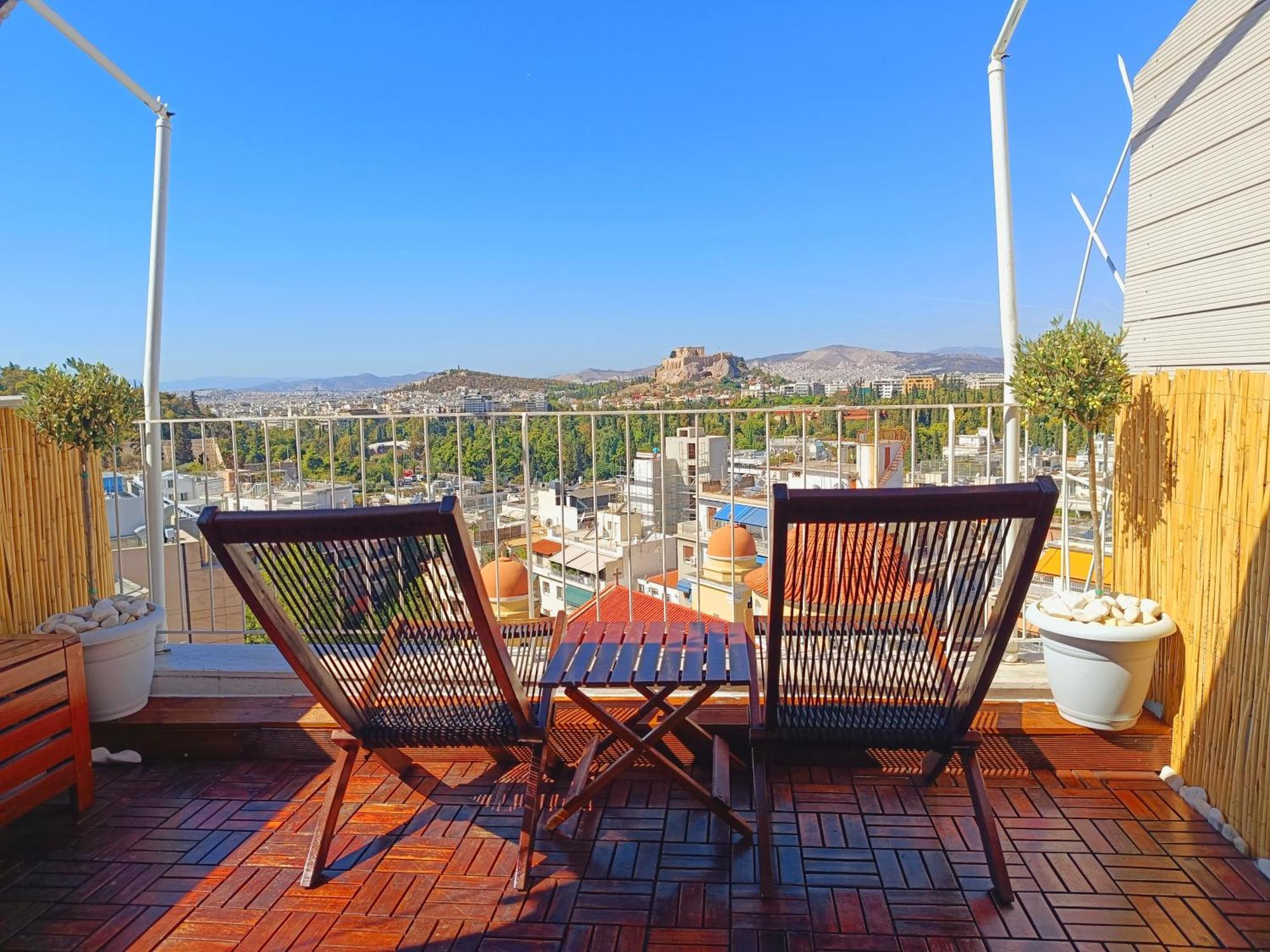 Penthouse With Acropolis View Apartment Atena Exterior foto